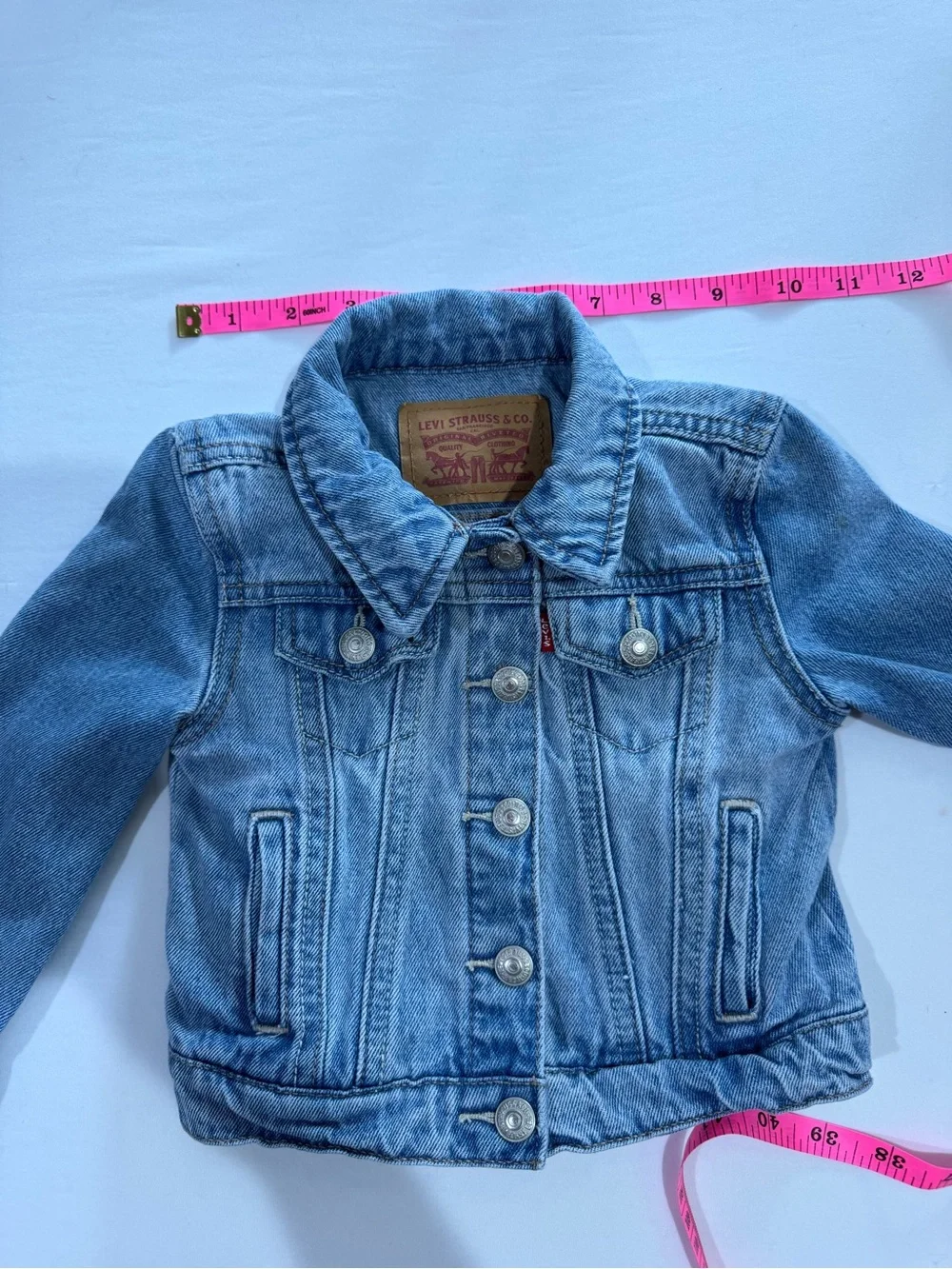 Levi’s Toddler Light Wash Denim Trucker Jacket Size 2T Classic Jean Jacket